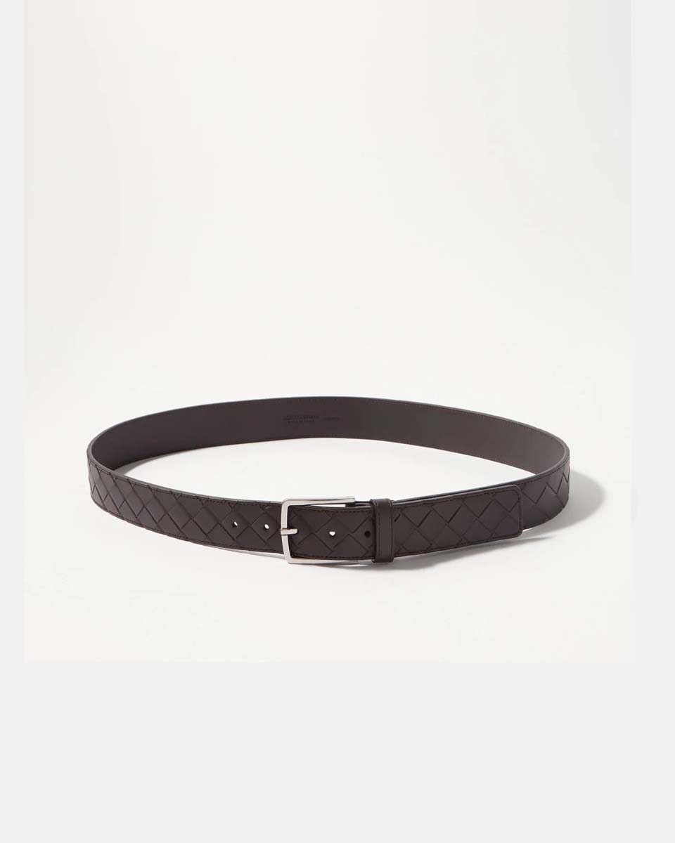 Intrecciato leather belt 2